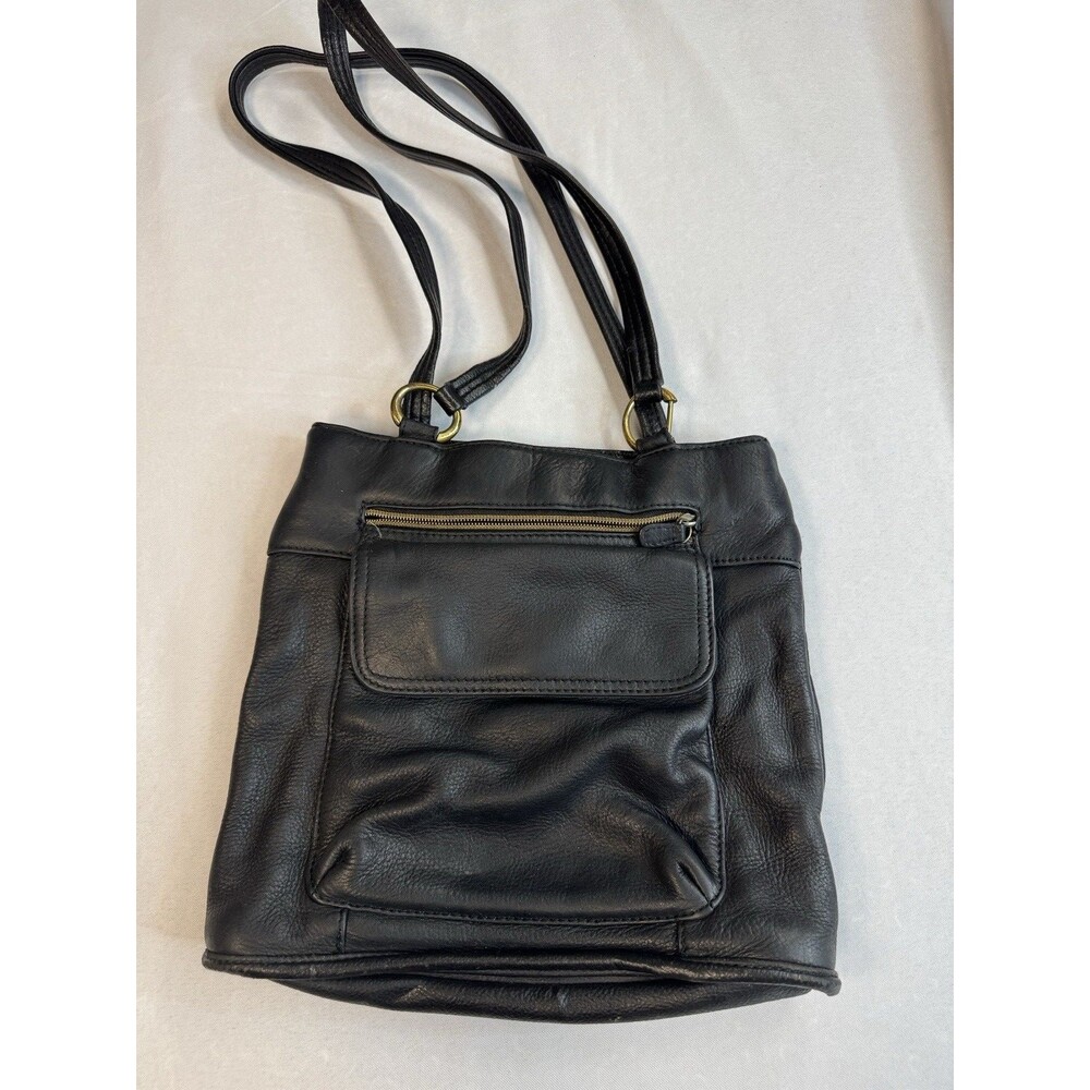 Vintage Liz Claiborne Leather Co Medium black purse handbag